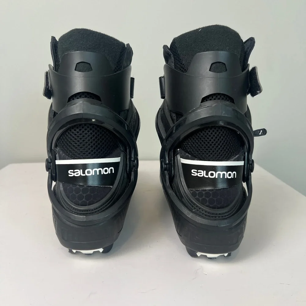 Salomon Equipe 8 SK Prolink Cross Country Skate Ski Boots Mens 11 Black Nordic